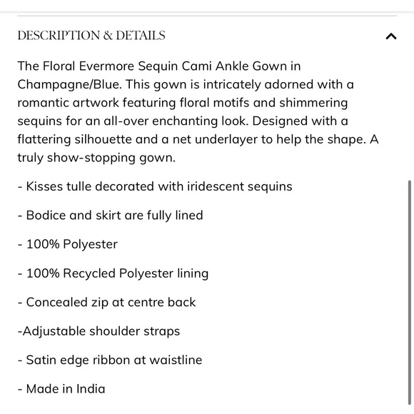 Needle & Thread Floral Evermore Gown - Picture 11 of 13